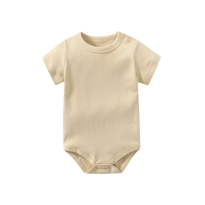 Organic Cotton GOTS Baby Shoulder Button Short Sleeve Triangle Jacket