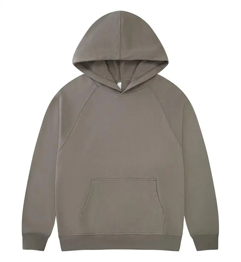 Oversized 100% Cotton Hoodie – Unisex Streetwear Pullover with Pocket