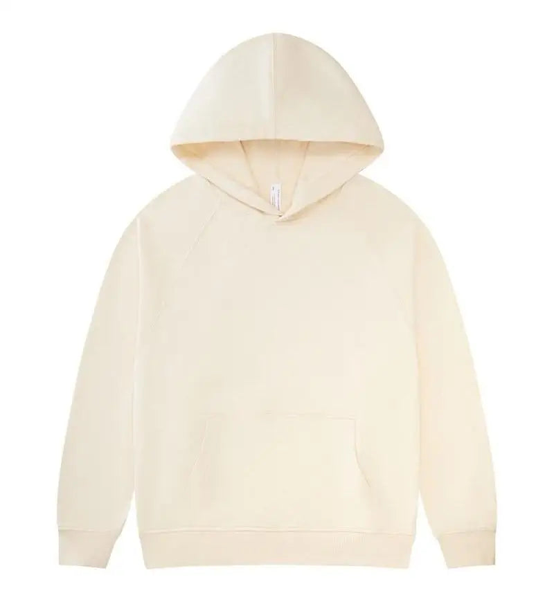 Oversized 100% Cotton Hoodie – Unisex Streetwear Pullover with Pocket