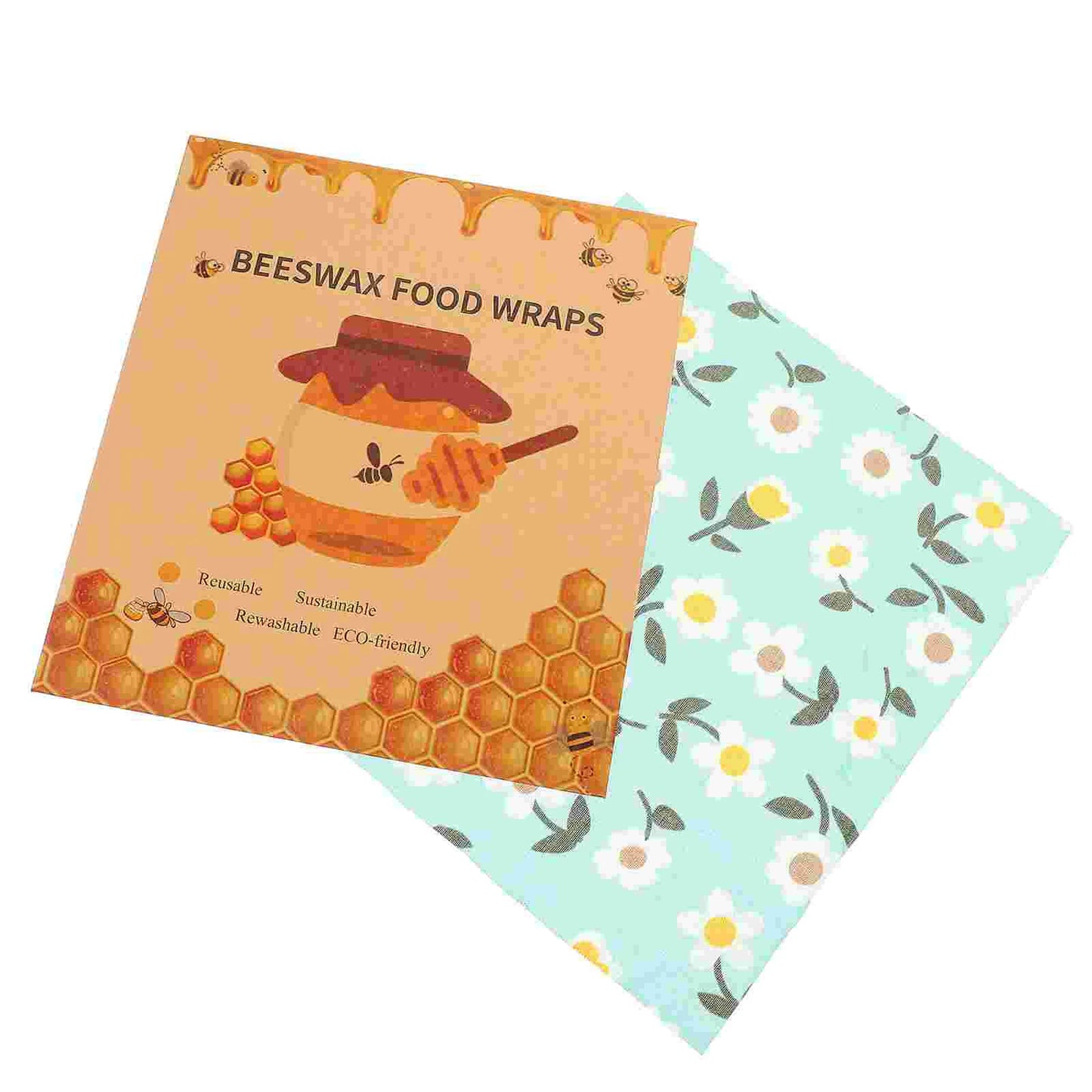 3 Pcs Bread Fresh Preservation Cloth Child Sandwich Food Grade Beeswax Reusable Covers Wraps