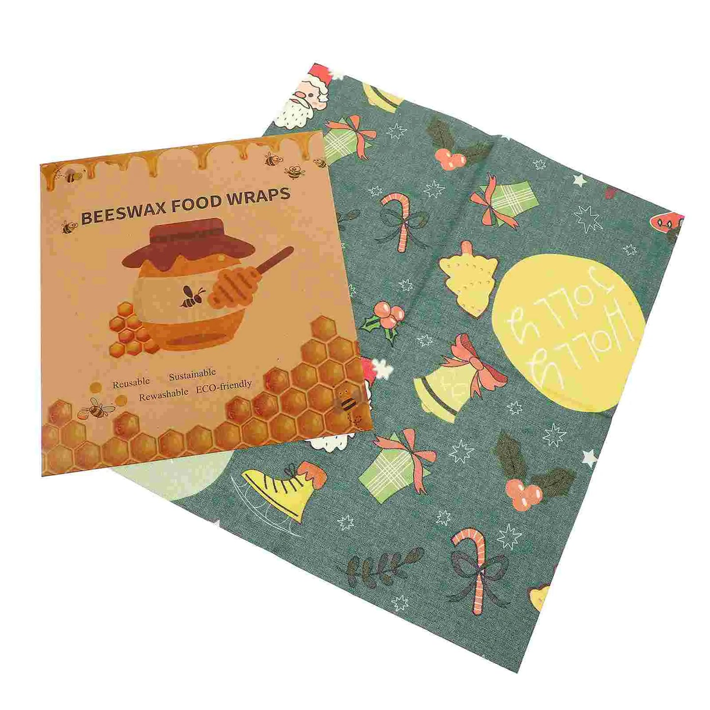3 Pcs Bread Fresh Preservation Cloth Child Sandwich Food Grade Beeswax Reusable Covers Wraps