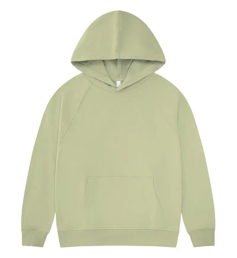 Oversized 100% Cotton Hoodie – Unisex Streetwear Pullover with Pocket