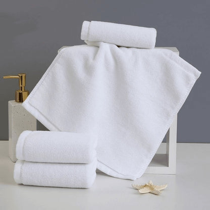 Pure Cotton White Small Square Towel Cotton