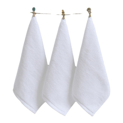 Pure Cotton White Small Square Towel Cotton