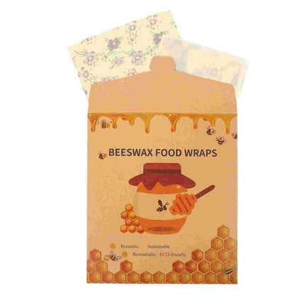 3 Pcs Bread Fresh Preservation Cloth Child Sandwich Food Grade Beeswax Reusable Covers Wraps