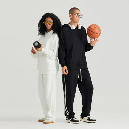 Oversized 100% Cotton Hoodie – Unisex Streetwear Pullover with Pocket
