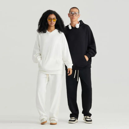 Oversized 100% Cotton Hoodie – Unisex Streetwear Pullover with Pocket