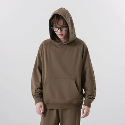 Oversized 100% Cotton Hoodie – Unisex Streetwear Pullover with Pocket