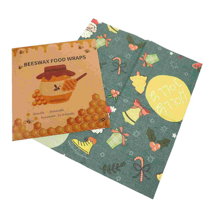 3 Pcs Bread Fresh Preservation Cloth Child Sandwich Food Grade Beeswax Reusable Covers Wraps