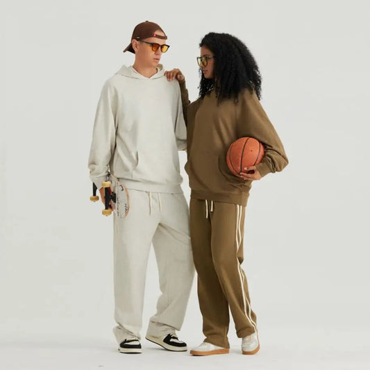 Oversized 100% Cotton Hoodie – Unisex Streetwear Pullover with Pocket