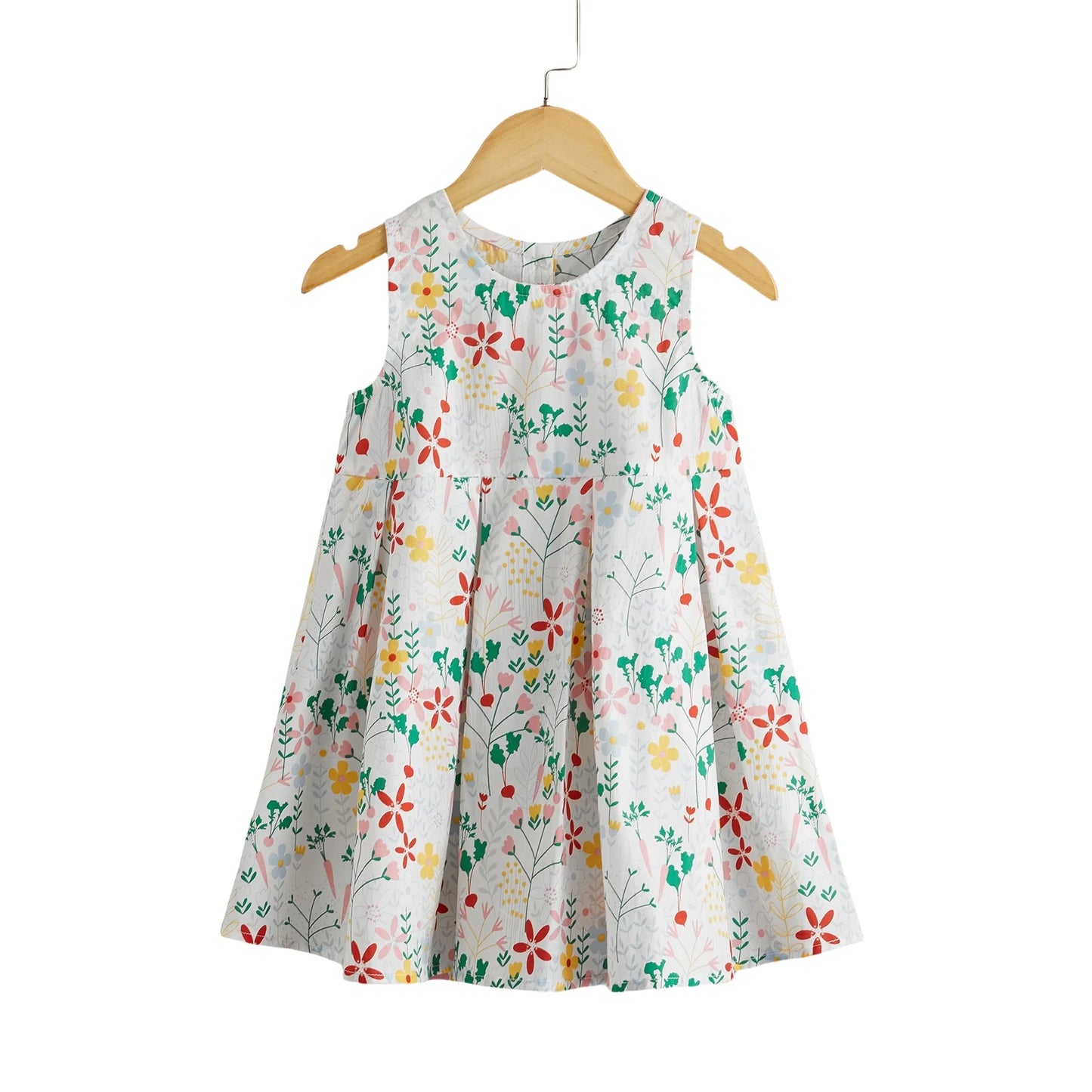 Baby Girl Summer Dress – Sleeveless Floral Cotton Dress for Toddlers & Kids | Lightweight & Breathable Fabric