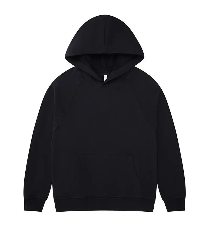Oversized 100% Cotton Hoodie – Unisex Streetwear Pullover with Pocket
