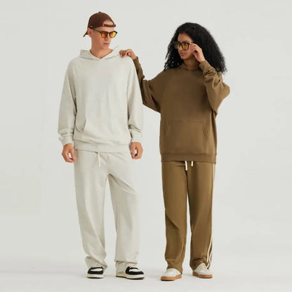 Oversized 100% Cotton Hoodie – Unisex Streetwear Pullover with Pocket