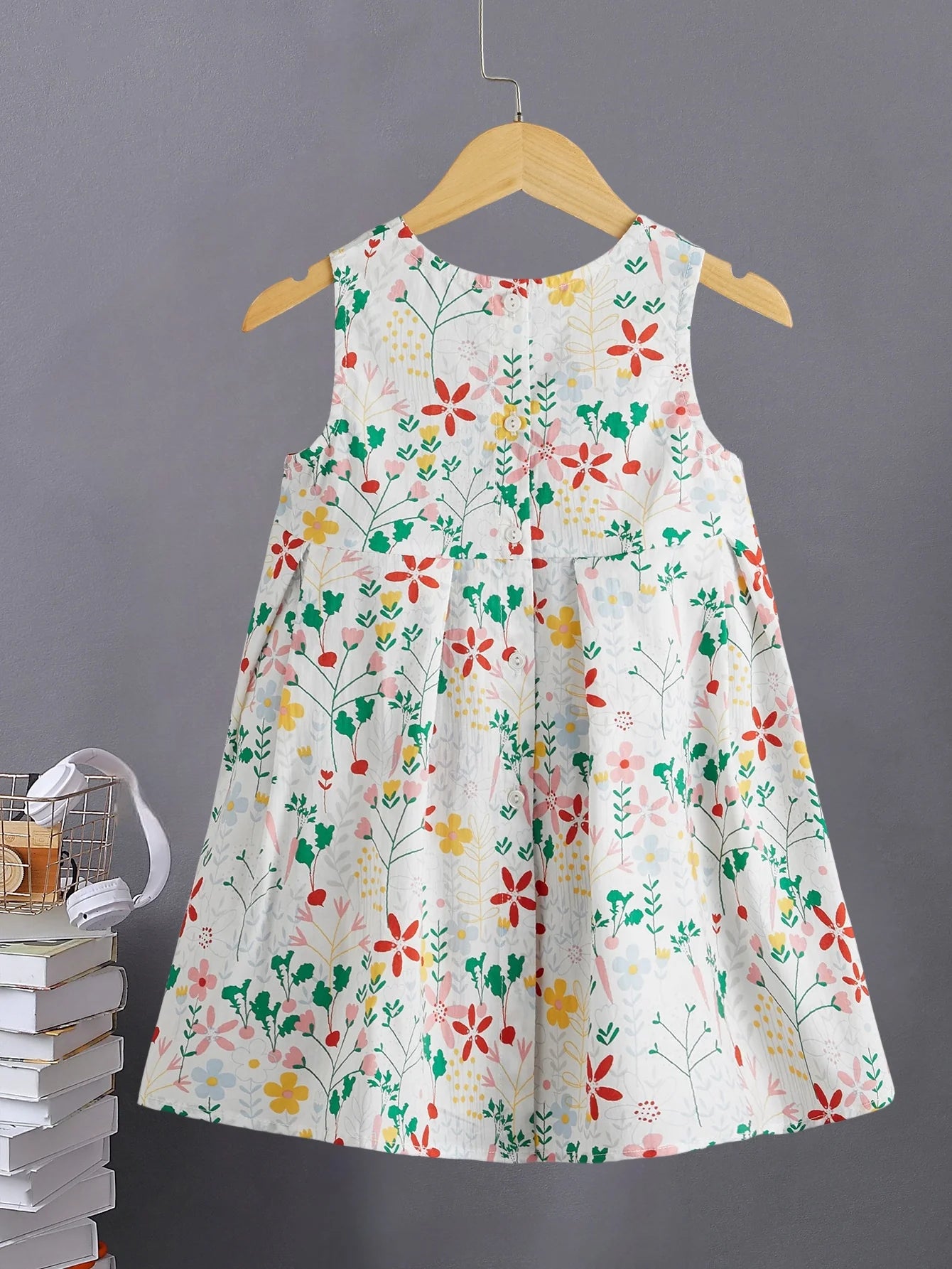 Baby Girl Summer Dress – Sleeveless Floral Cotton Dress for Toddlers & Kids | Lightweight & Breathable Fabric